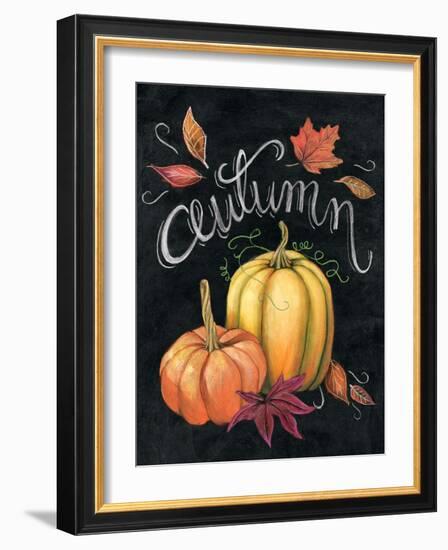 Autumn Harvest I Gold Pumpkin-Mary Urban-Framed Art Print