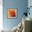 Autumn Hues I-Blue Fish-Framed Art Print displayed on a wall