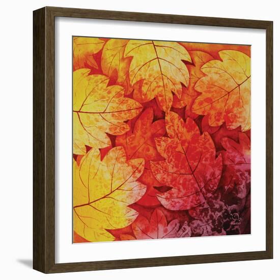 Autumn Hues I-Blue Fish-Framed Art Print