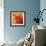 Autumn Hues I-Blue Fish-Framed Art Print displayed on a wall