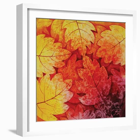 Autumn Hues I-Blue Fish-Framed Art Print