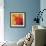 Autumn Hues I-Blue Fish-Framed Art Print displayed on a wall