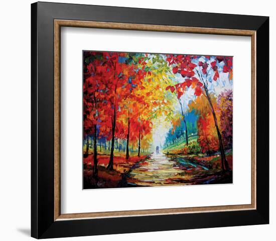 Autumn Impressions-Maya Green-Framed Premium Giclee Print