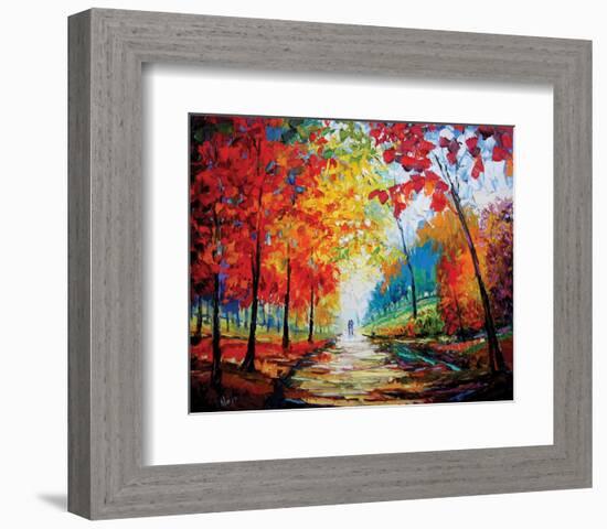 Autumn Impressions-Maya Green-Framed Premium Giclee Print