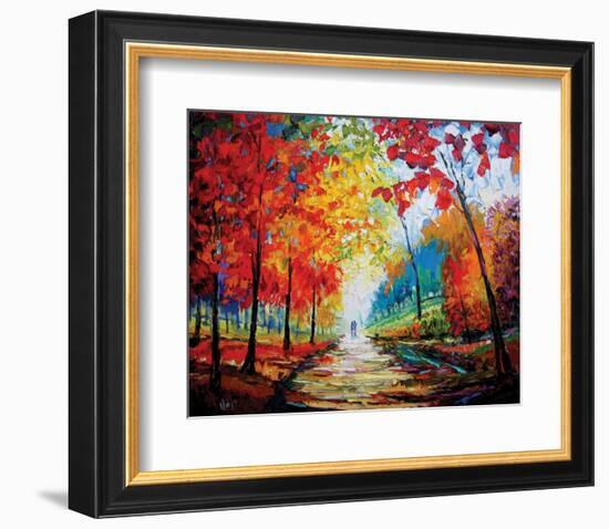 Autumn Impressions-Maya Green-Framed Premium Giclee Print