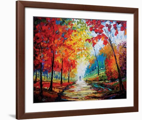 Autumn Impressions-Maya Green-Framed Premium Giclee Print