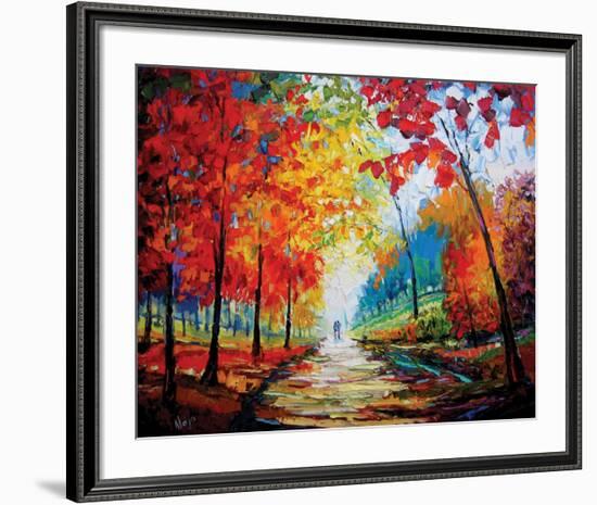 Autumn Impressions-Maya Green-Framed Premium Giclee Print