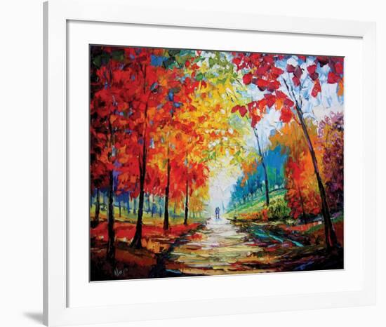 Autumn Impressions-Maya Green-Framed Premium Giclee Print