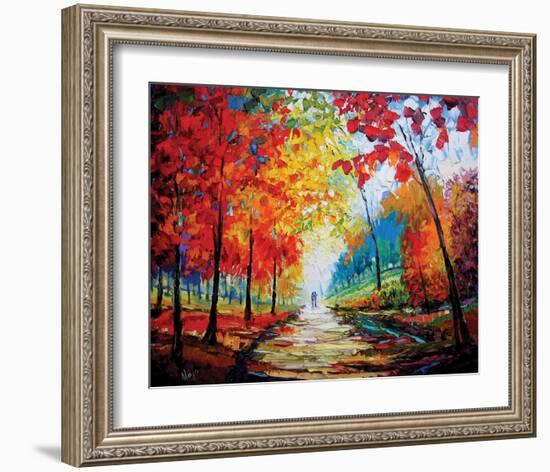 Autumn Impressions-Maya Green-Framed Art Print