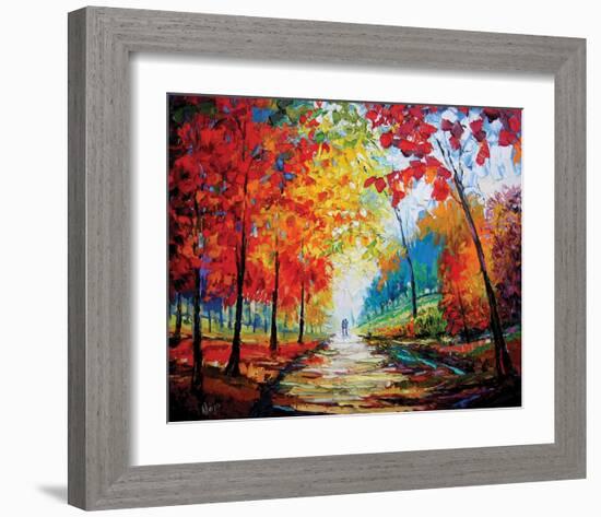 Autumn Impressions-Maya Green-Framed Art Print