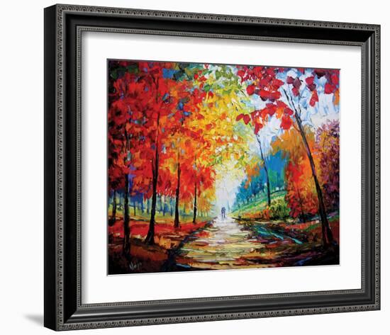 Autumn Impressions-Maya Green-Framed Art Print