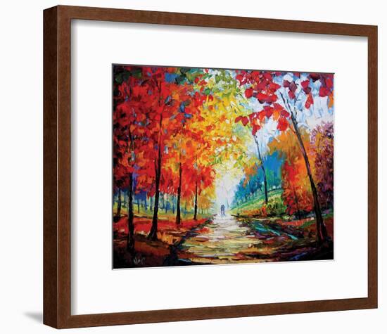 Autumn Impressions-Maya Green-Framed Art Print