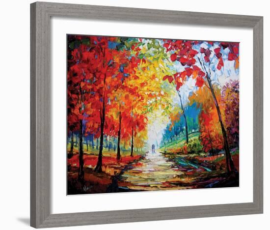 Autumn Impressions-Maya Green-Framed Art Print