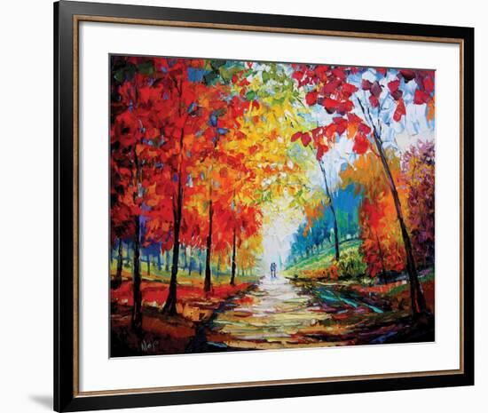 Autumn Impressions-Maya Green-Framed Art Print