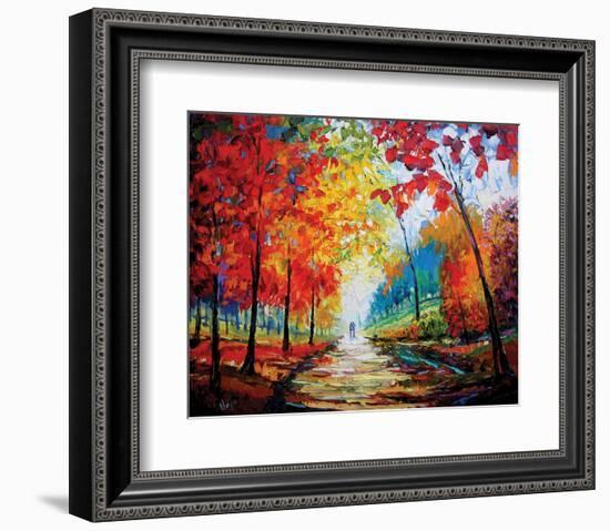 Autumn Impressions-Maya Green-Framed Art Print