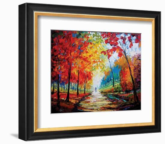 Autumn Impressions-Maya Green-Framed Art Print