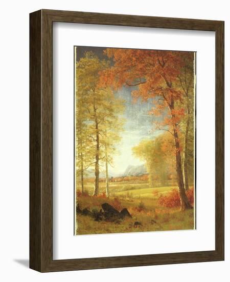 Autumn in America, Oneida County, New York-Albert Bierstadt-Framed Giclee Print