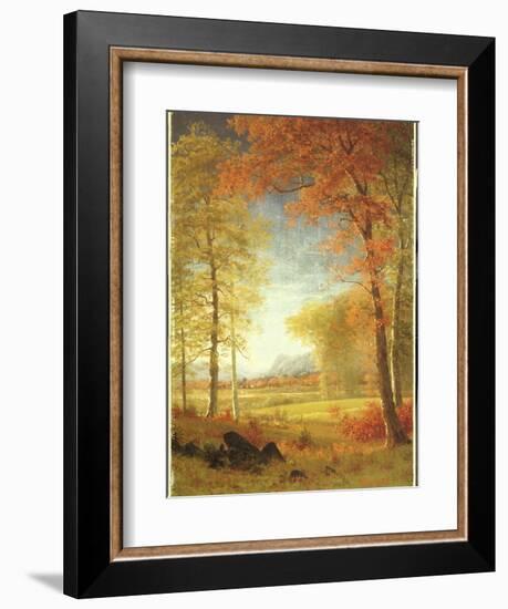 Autumn in America, Oneida County, New York-Albert Bierstadt-Framed Giclee Print