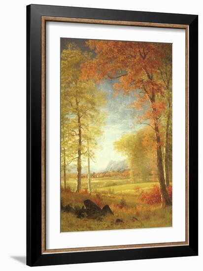 Autumn in America, Oneida County, New York-Albert Bierstadt-Framed Giclee Print