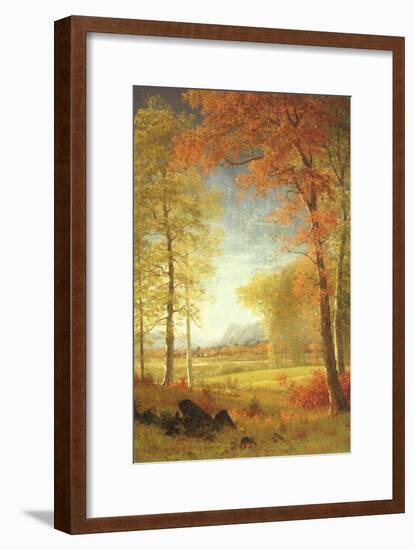 Autumn in America, Oneida County, New York-Albert Bierstadt-Framed Giclee Print