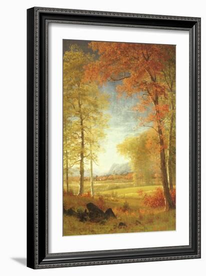 Autumn in America, Oneida County, New York-Albert Bierstadt-Framed Giclee Print