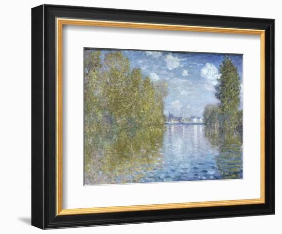 Autumn in Argenteuil-Claude Monet-Framed Giclee Print