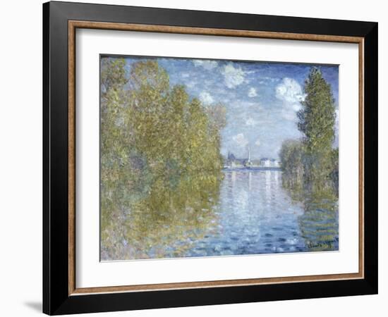 Autumn in Argenteuil-Claude Monet-Framed Giclee Print