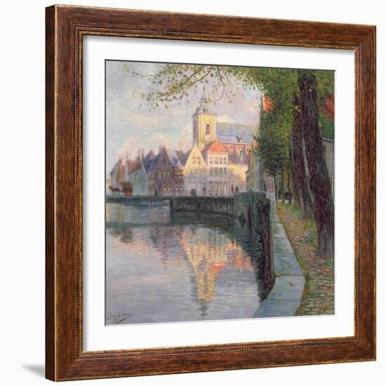 Autumn in Bruges-Omer Coppens-Framed Giclee Print