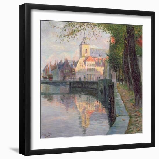 Autumn in Bruges-Omer Coppens-Framed Giclee Print