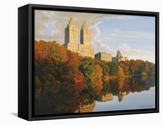 Autumn in Central Park-John Zaccheo-Framed Premier Image Canvas