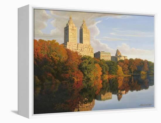 Autumn in Central Park-John Zaccheo-Framed Premier Image Canvas