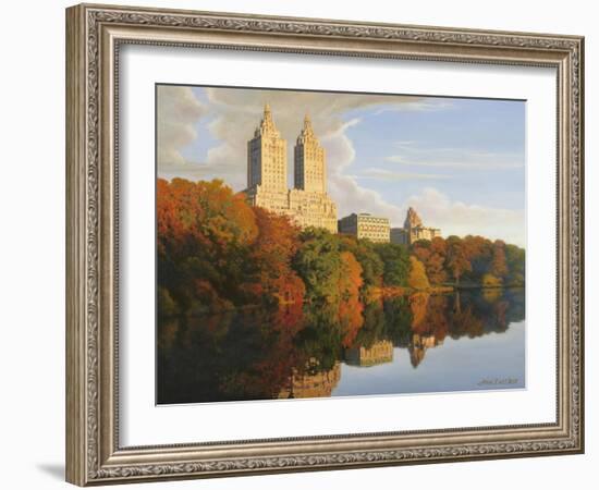 Autumn in Central Park-John Zaccheo-Framed Giclee Print