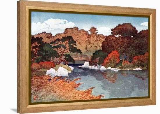 Autumn in Hundred Flower Garden at Muko-Jima, C1900-1950-Yoshida Hiroshi-Framed Premier Image Canvas