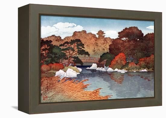 Autumn in Hundred Flower Garden at Muko-Jima, C1900-1950-Yoshida Hiroshi-Framed Premier Image Canvas