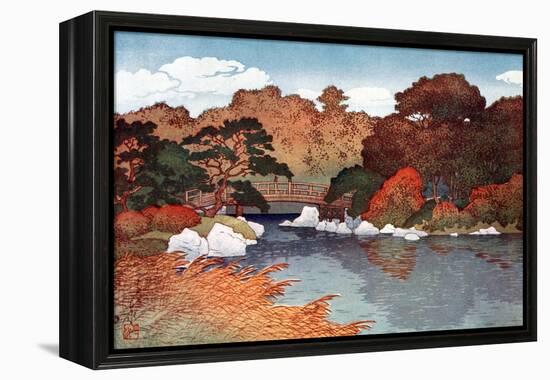 Autumn in Hundred Flower Garden at Muko-Jima, C1900-1950-Yoshida Hiroshi-Framed Premier Image Canvas