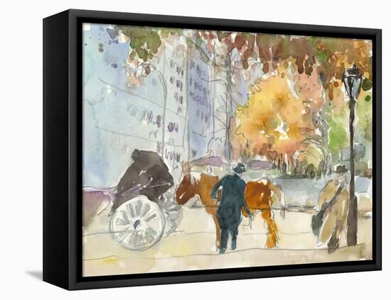 Autumn in New York - Study II-Samuel Dixon-Framed Stretched Canvas