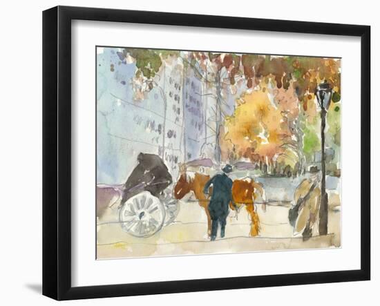 Autumn in New York - Study II-Samuel Dixon-Framed Art Print