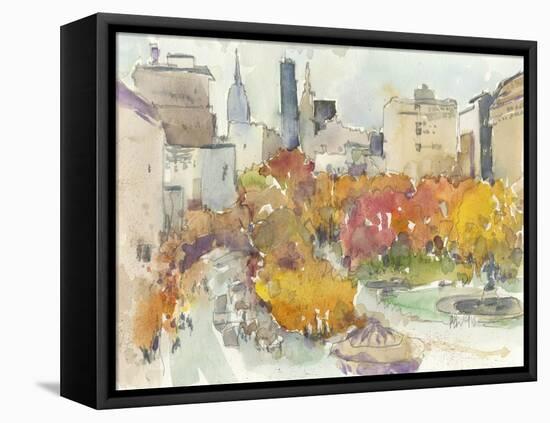Autumn in New York - Study III-Samuel Dixon-Framed Stretched Canvas