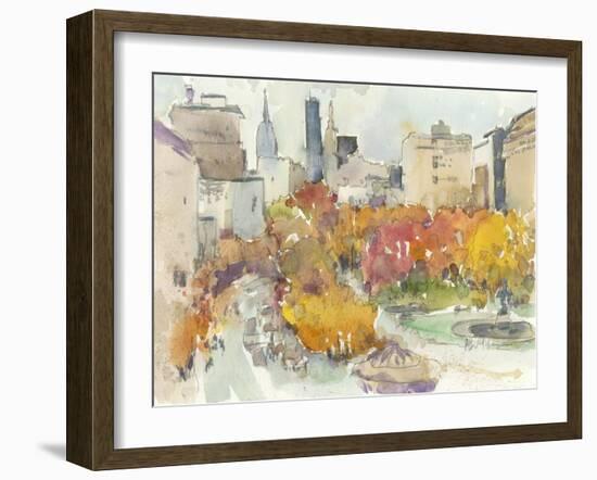 Autumn in New York - Study III-Samuel Dixon-Framed Art Print