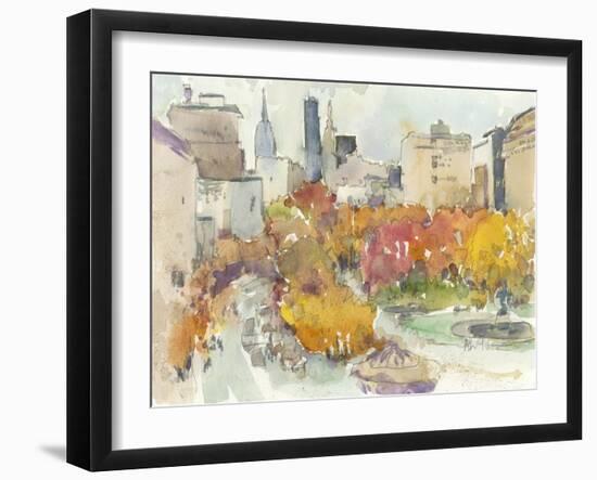 Autumn in New York - Study III-Samuel Dixon-Framed Art Print