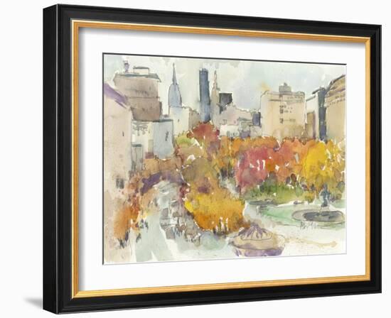 Autumn in New York - Study III-Samuel Dixon-Framed Art Print