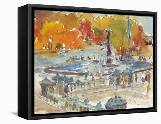 Autumn in New York - Study IV-Samuel Dixon-Framed Stretched Canvas