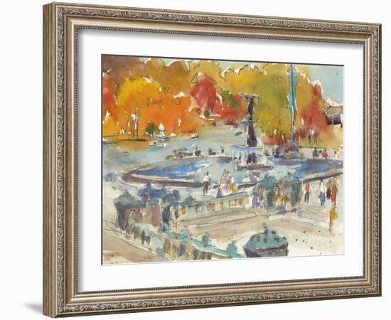 Autumn in New York - Study IV-Samuel Dixon-Framed Art Print