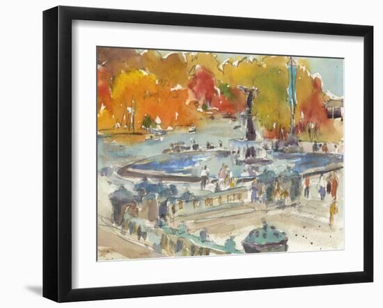 Autumn in New York - Study IV-Samuel Dixon-Framed Art Print