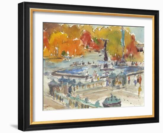 Autumn in New York - Study IV-Samuel Dixon-Framed Art Print