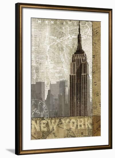 Autumn in New York-Keith Mallett-Framed Art Print