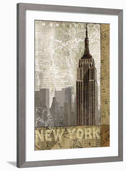 Autumn in New York-Keith Mallett-Framed Art Print