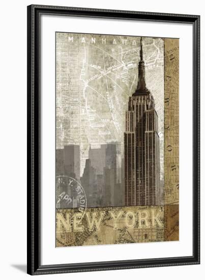 Autumn in New York-Keith Mallett-Framed Art Print