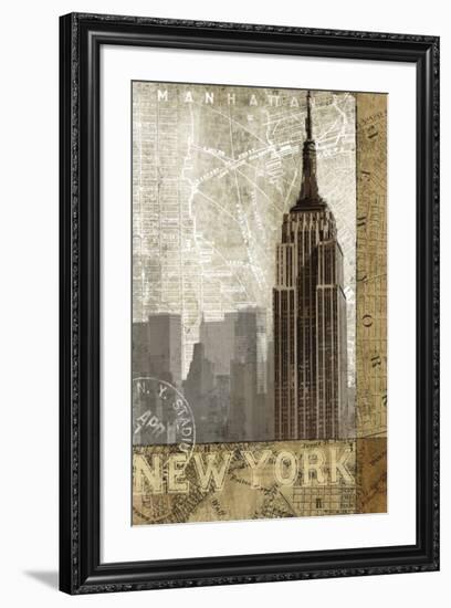 Autumn in New York-Keith Mallett-Framed Art Print