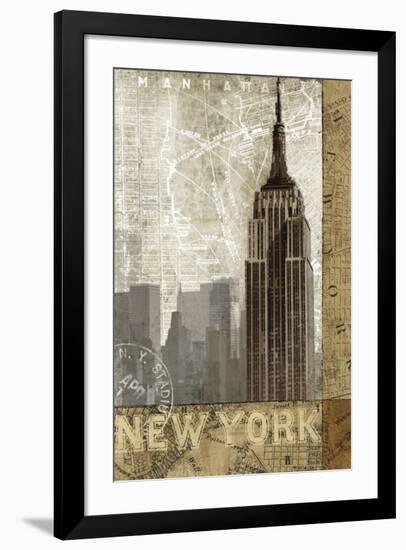 Autumn in New York-Keith Mallett-Framed Art Print